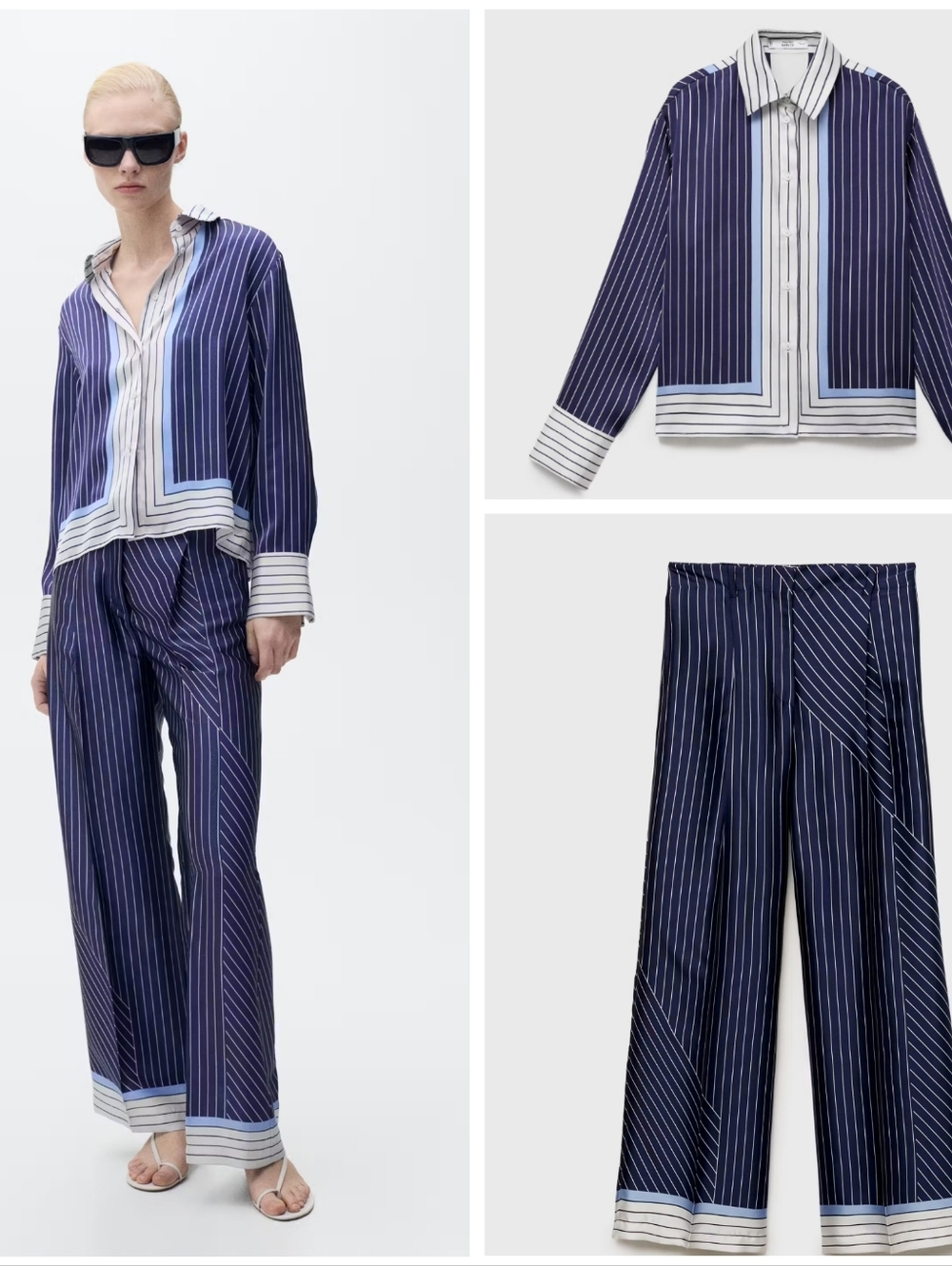 MANGO Shirt/ Pants Set
